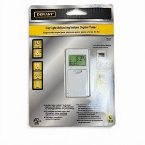 Defiant Daylight Adjusting Indoor Digital Timer 469 637 New Sealed Programmable